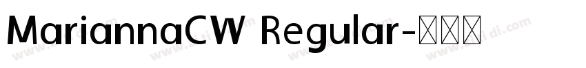 MariannaCW Regular字体转换